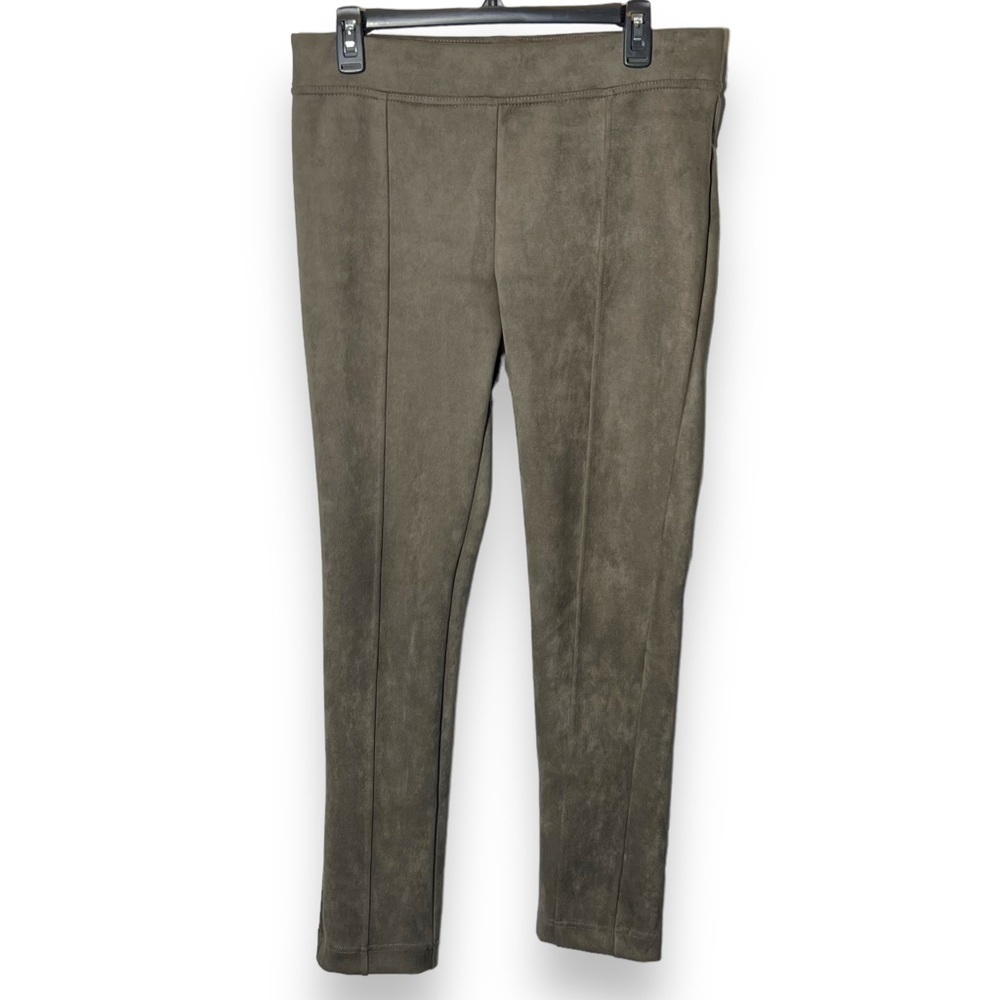 Andrew Marc Brown Faux Suede Leggings, Medium